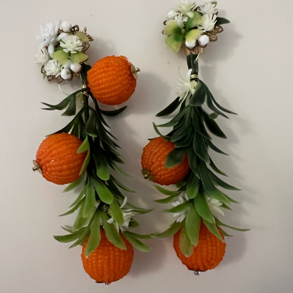 Mercedes Salazar Orange Earrings